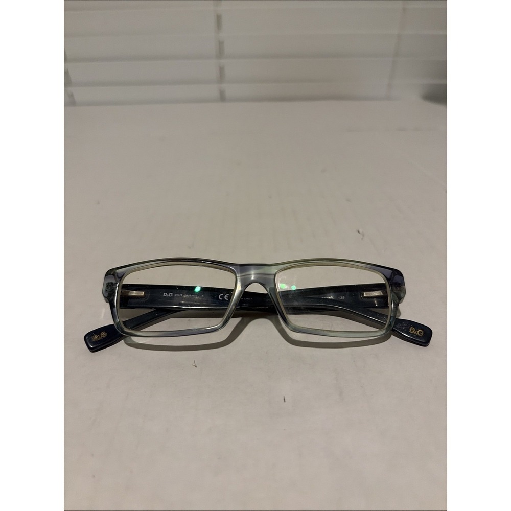 Dolce & Gabbana Glasses DG 1203 1769 Clear/Blue 50-15-135 FLEX HINGES  2704T EUC
